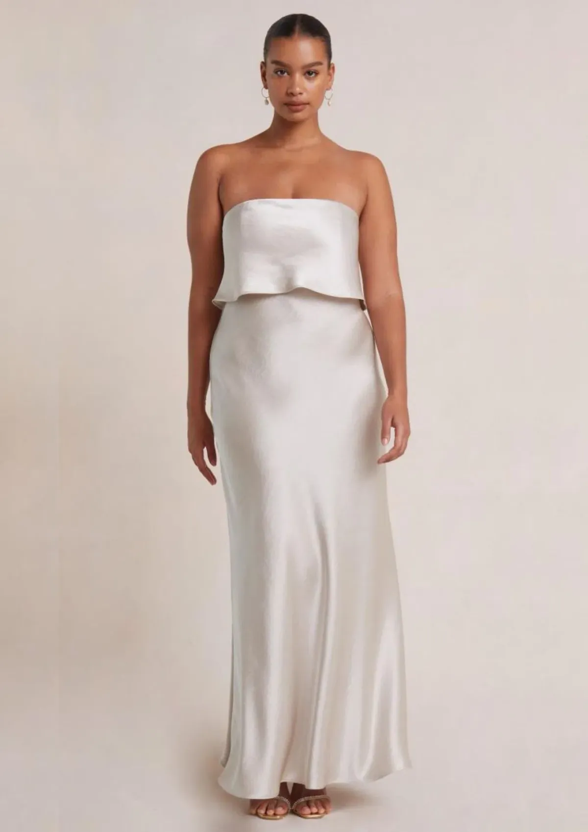 Bec & Bridge The Dreamer Overlay Dress Sand Size 10 - Image 1