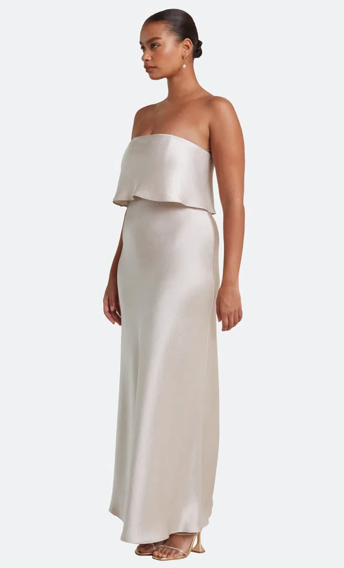 Bec & Bridge The Dreamer Overlay Dress Sand Size 10 - Image 2