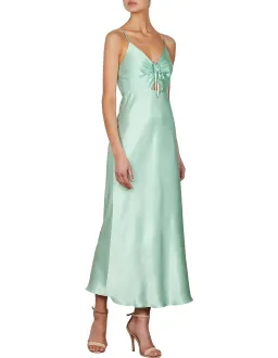 Shona Joy Jefferson Ruched Bias Midi Dress Mint Size 6  for rent on The Volte - image 2