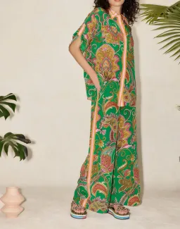 Alemais Marion Shirt Green Size 6 for rent on The Volte - image 1