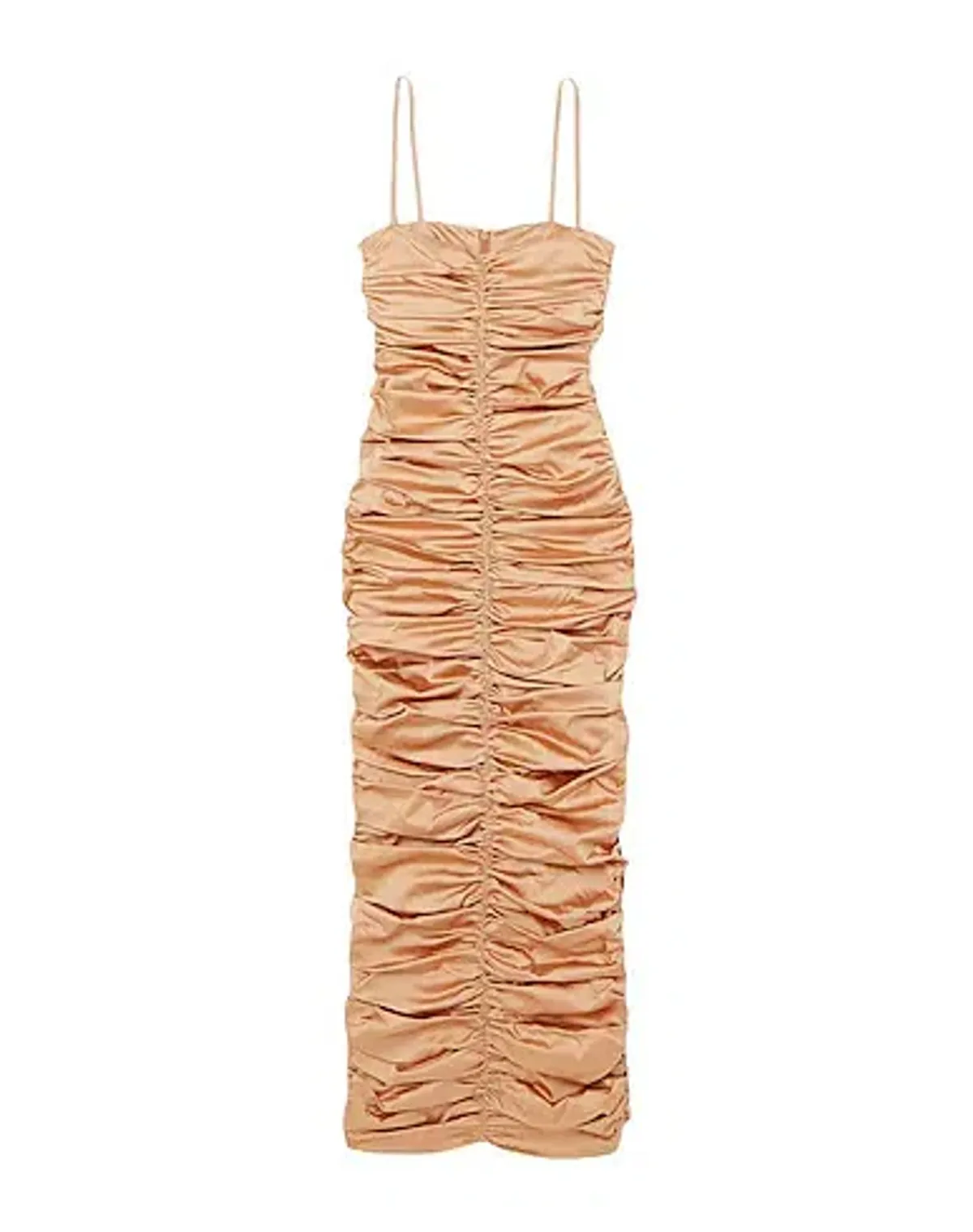 Georgia Alice Eva Ruched Gown Beige Size 6 - Image 3