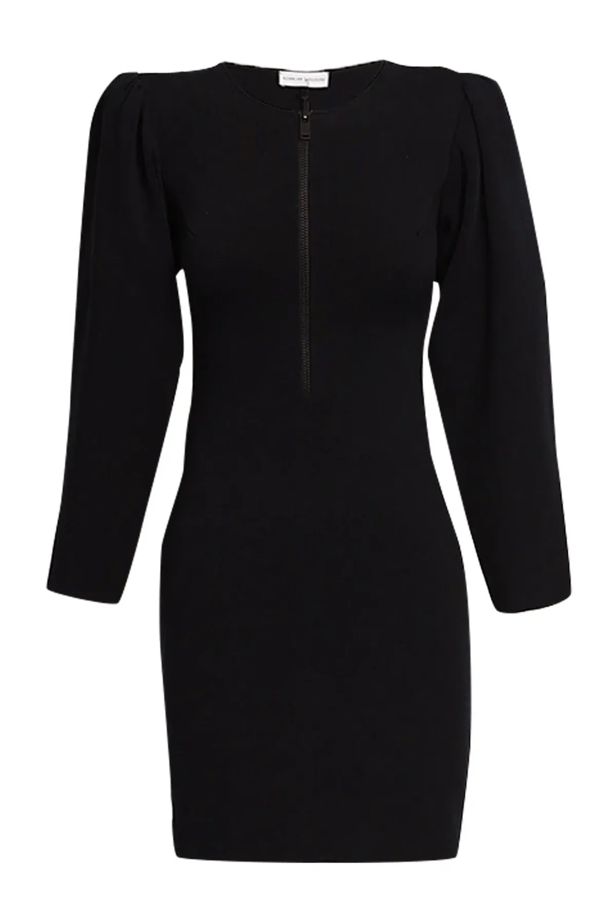 Scanlan Theodore Crepe Knit Gather Sleeve Dress Navy Size S / Au 8 - Image 2
