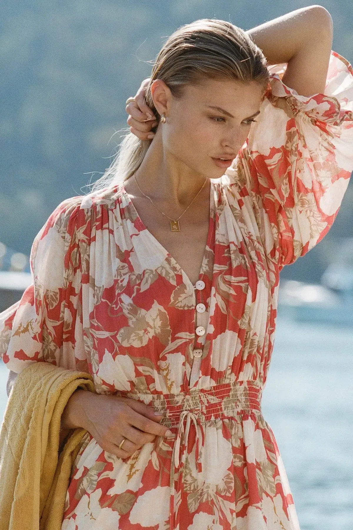 Kivari Helena Cotton Mini Dress Print Size 12 - Image 2