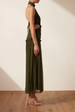 Shona Joy Safira High Neck Gown Green Size 8 for rent on The Volte - image 4