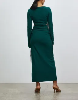 Camilla and Marc Alexandre Midi Dress Emerald Green Size 8 for rent on The Volte - image 3