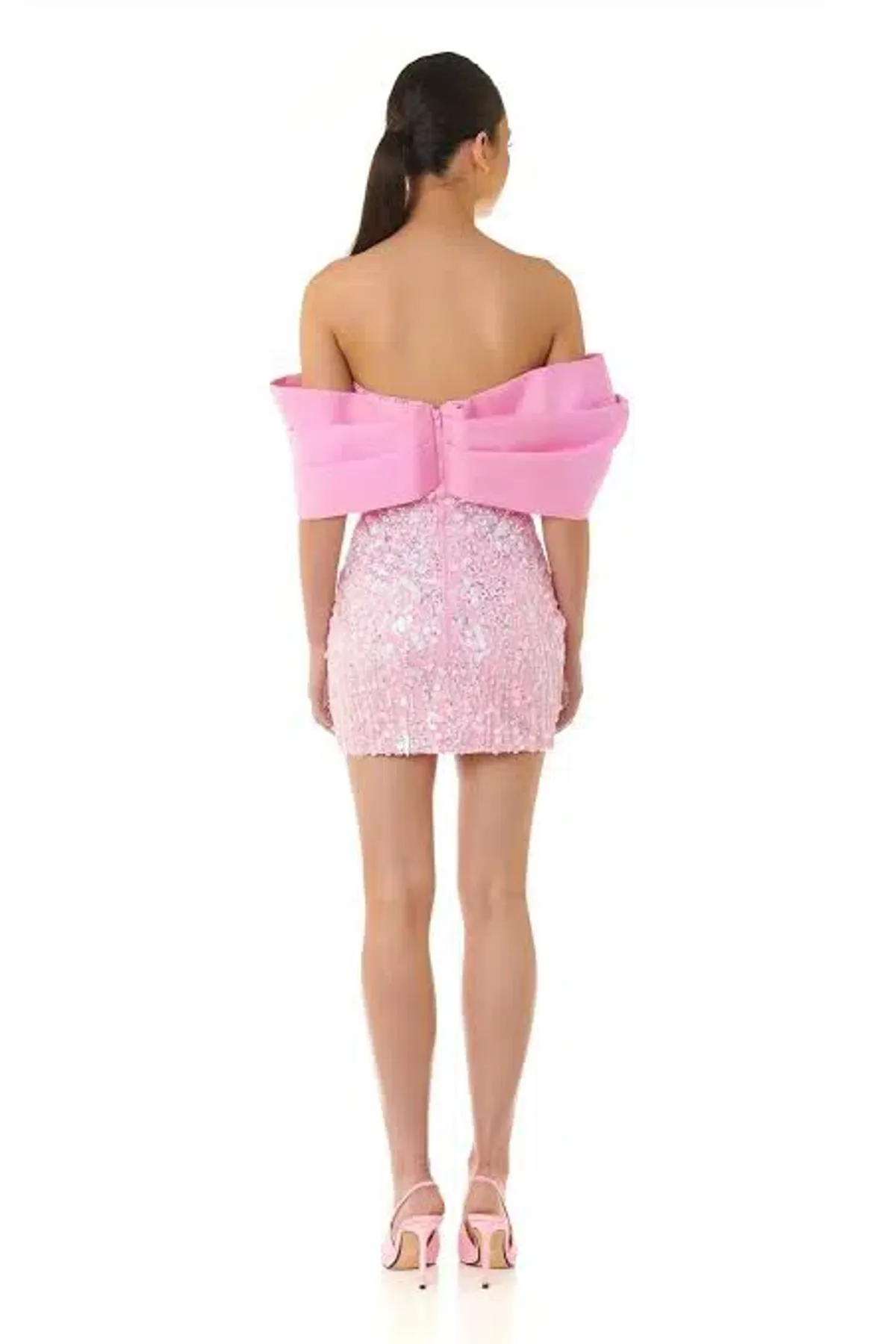 Eliya The Label Bianca Mini Dress Pink Size 8 / S - Image 3