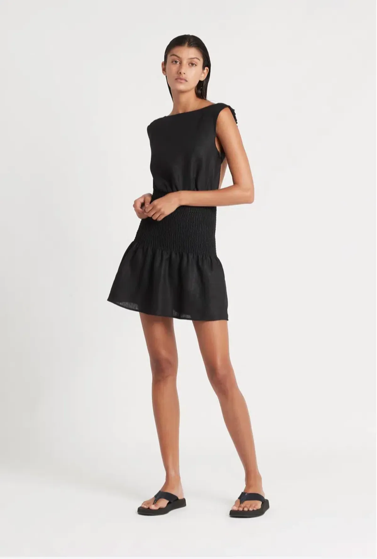 Sir the Label Lorena Open Back Mini Dress Black Size 0 / Au 6 - Image 1