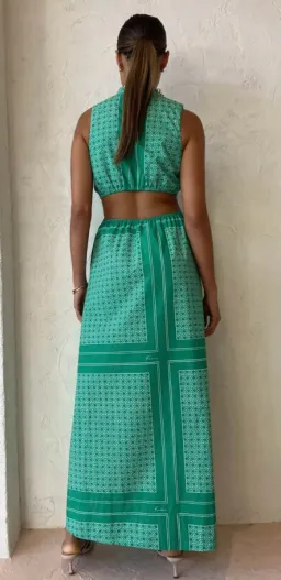 Roame Loren Maxi Dress Print Size 2 / Au 10 for rent on The Volte - image 3