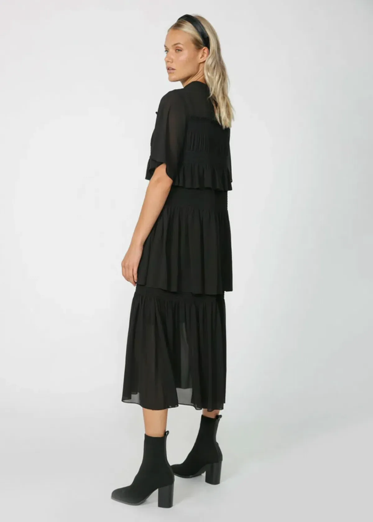 Moochi Fetch Midi Dress Black Size AU 6 - Image 3