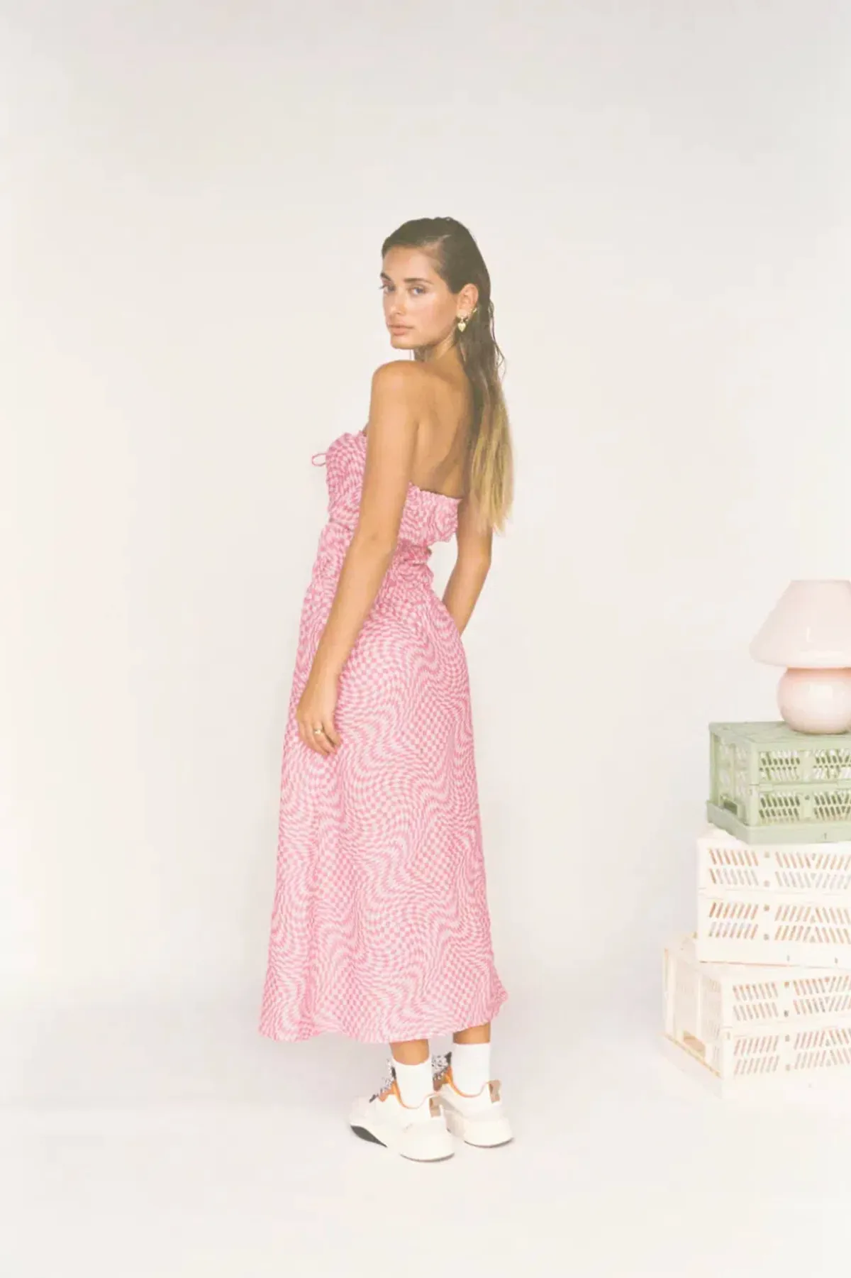 Palytte The Label Piper Dress Print Pink Size AU 6 - Image 4
