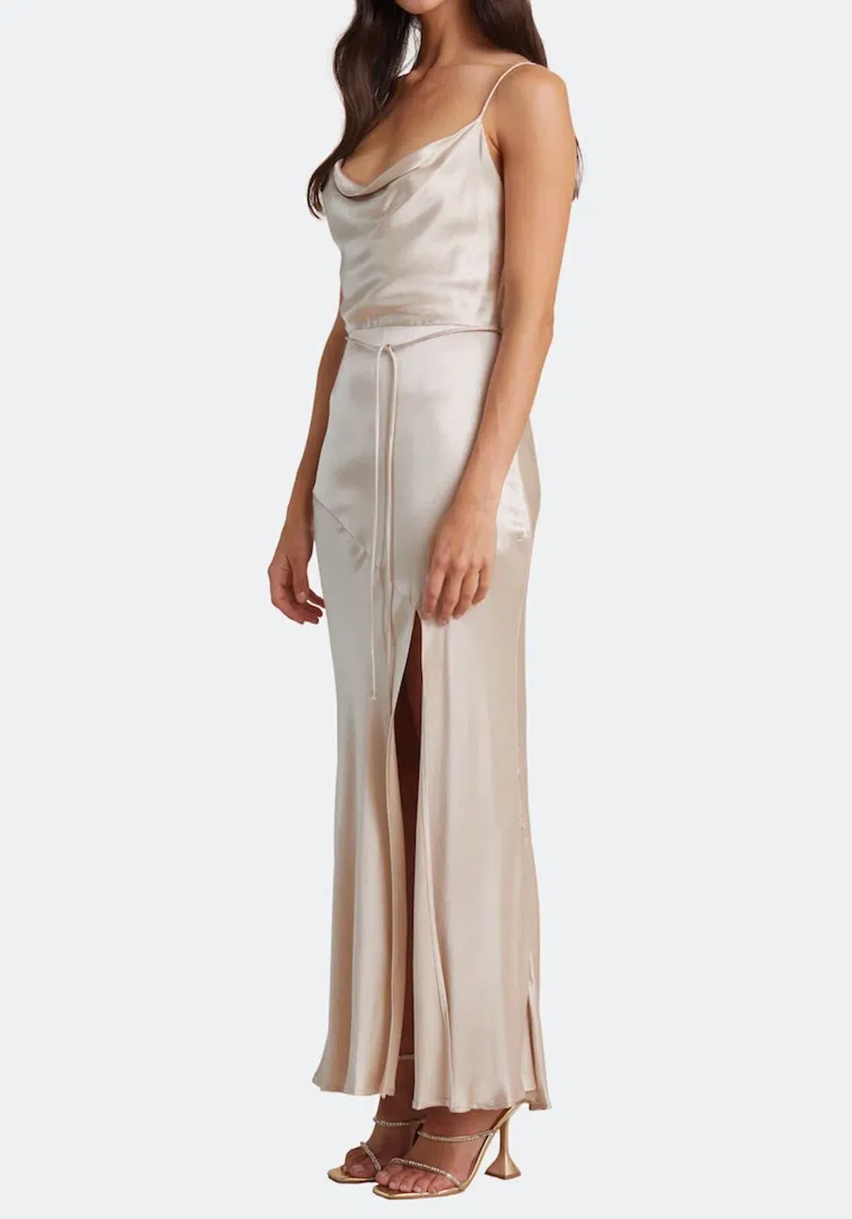 Bec & Bridge Moon Dance Midi Dress Sand Size 8 / S - Image 2