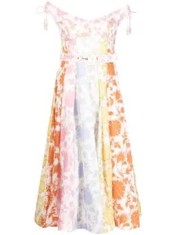 Zimmermann Postcard Spliced Midi Dress Size 1/Au 10 for rent on The Volte - image 4