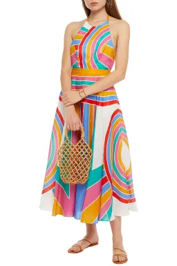 Zimmermann Fiesta Rainbow Halter Dress Multi Size 1 / AU 10 for rent on The Volte - image 1