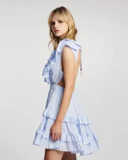 Magali Pascal Botanic Mini Dress Hydrangea Blue Size M for rent on The Volte - image 5
