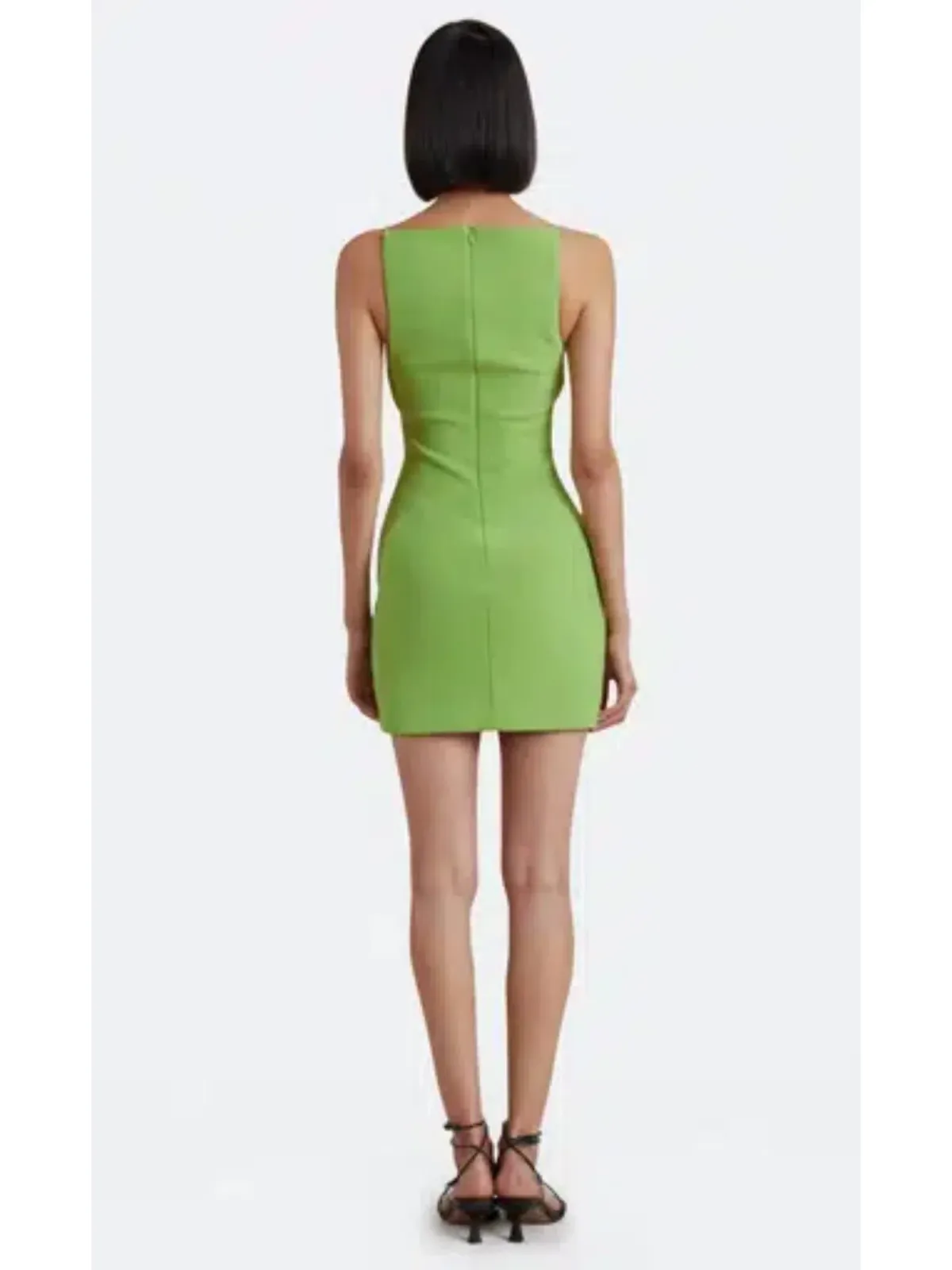 Bec & Bridge Clover Mini Dress Sweet Pea Green Size AU 6 - Image 2