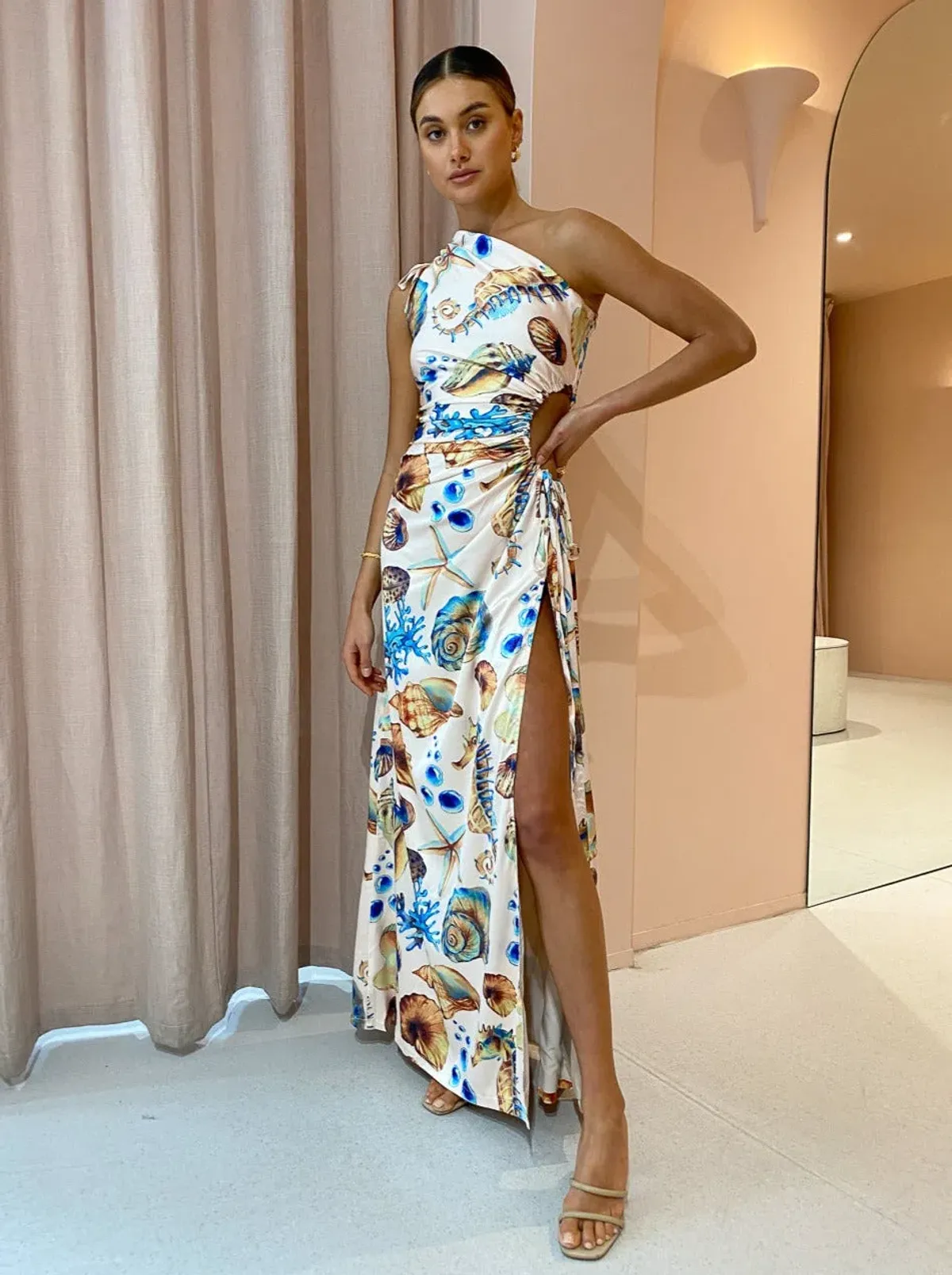 Sonya Moda Nour Seashell Dress Print Size 12 - Image 2