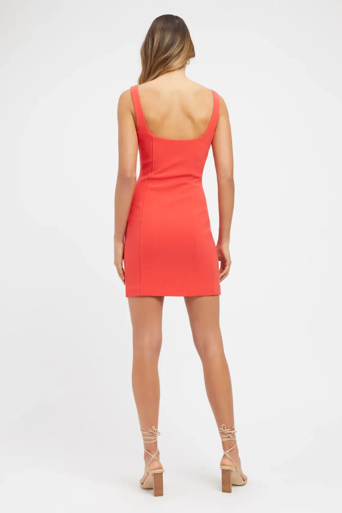  Kookai Stretch Crepe Dress Red Size 6 - Image 3