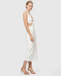 Manning Cartell Forbidden Fruit Midi Cut Out Dress White Size AU 6 for rent on The Volte - image 3