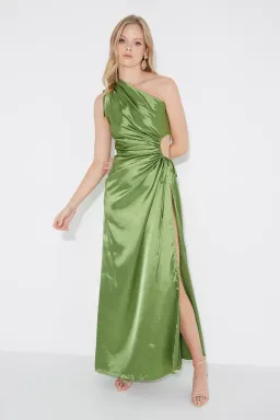 Sonya Moda Nour Maxi Dress Olive Size 8 / S for rent on The Volte - image 3