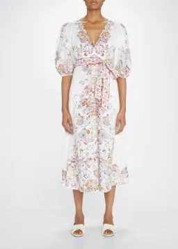 Zimmermann Prima Day Midi Dress Floral Size 0/ Au 8 for rent on The Volte - image 1