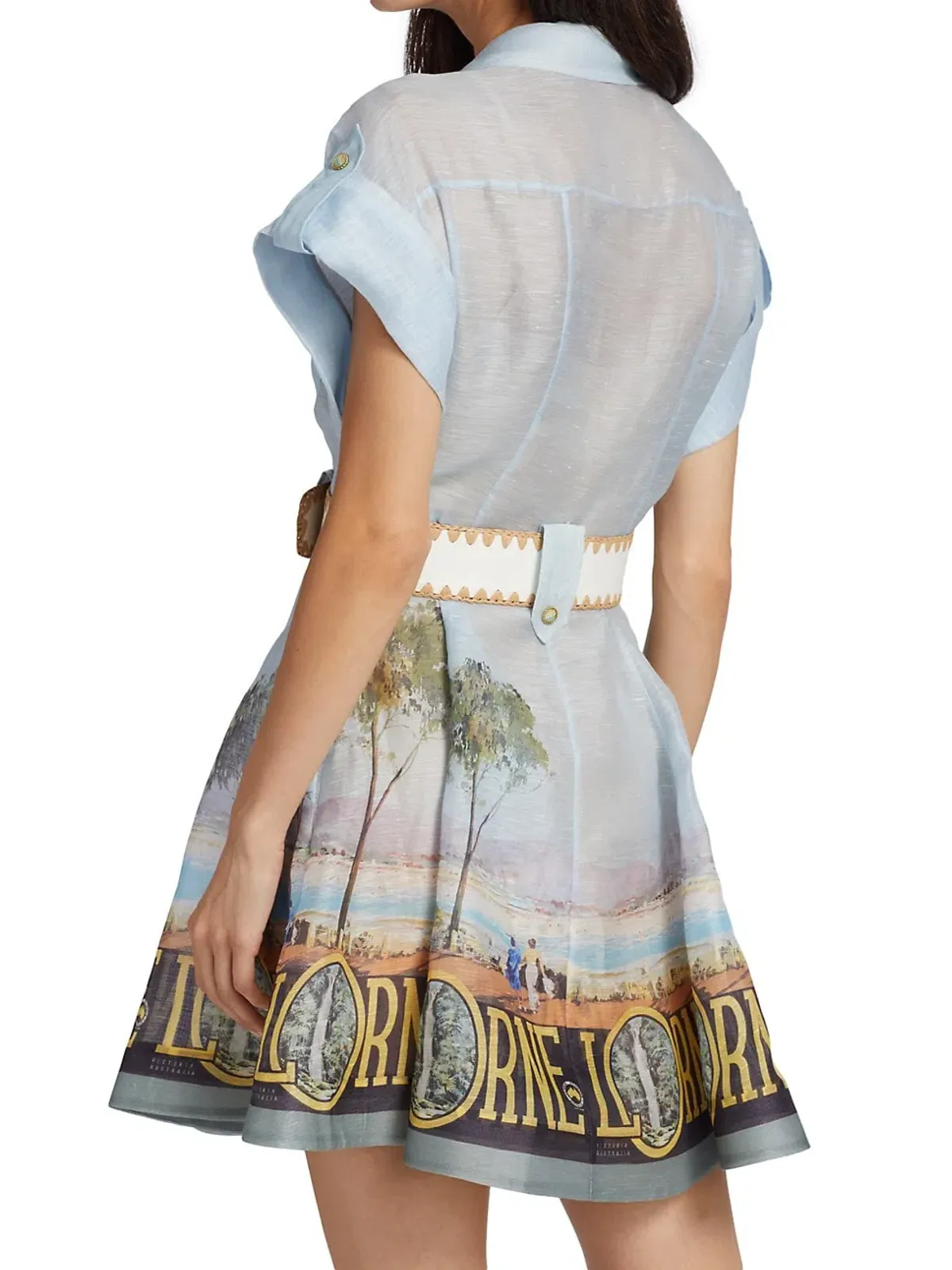 Zimmermann Postcard Dress Print Size 0P/Au 6 - Image 4