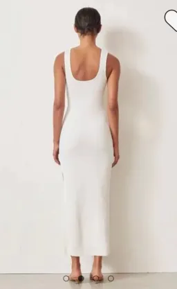Bec & Bridge Noir Et Blanc Midi Dress Ivory Size 6 / XS for rent on The Volte - image 2