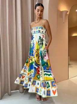 Alemais Soleil Sundress Print Size 8 for rent on The Volte - image 2