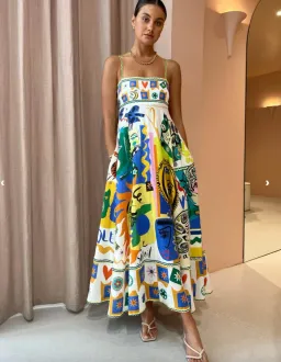 Alemais Soleil Sundress Print Size 8 for rent on The Volte - image 1