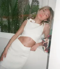 Sir the Label Ambroise Knot Crop Top and Midi Skirt Set White Size 1/Au 8 for rent on The Volte - image 6