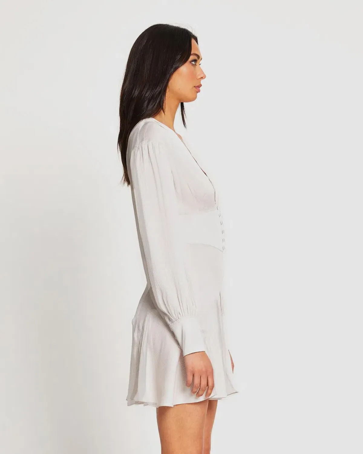 Alice McCall Stone Mexicola Mini Dress Grey Size AU 12 - Image 2