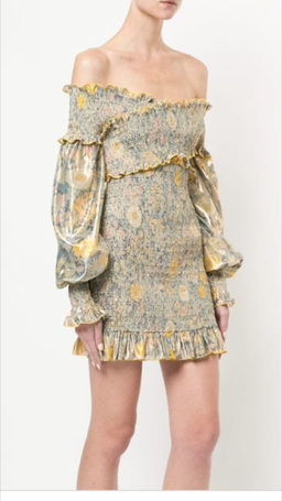Alice McCall Higher Love Dress Blue & Gold Size 6 for rent on The Volte - image 2