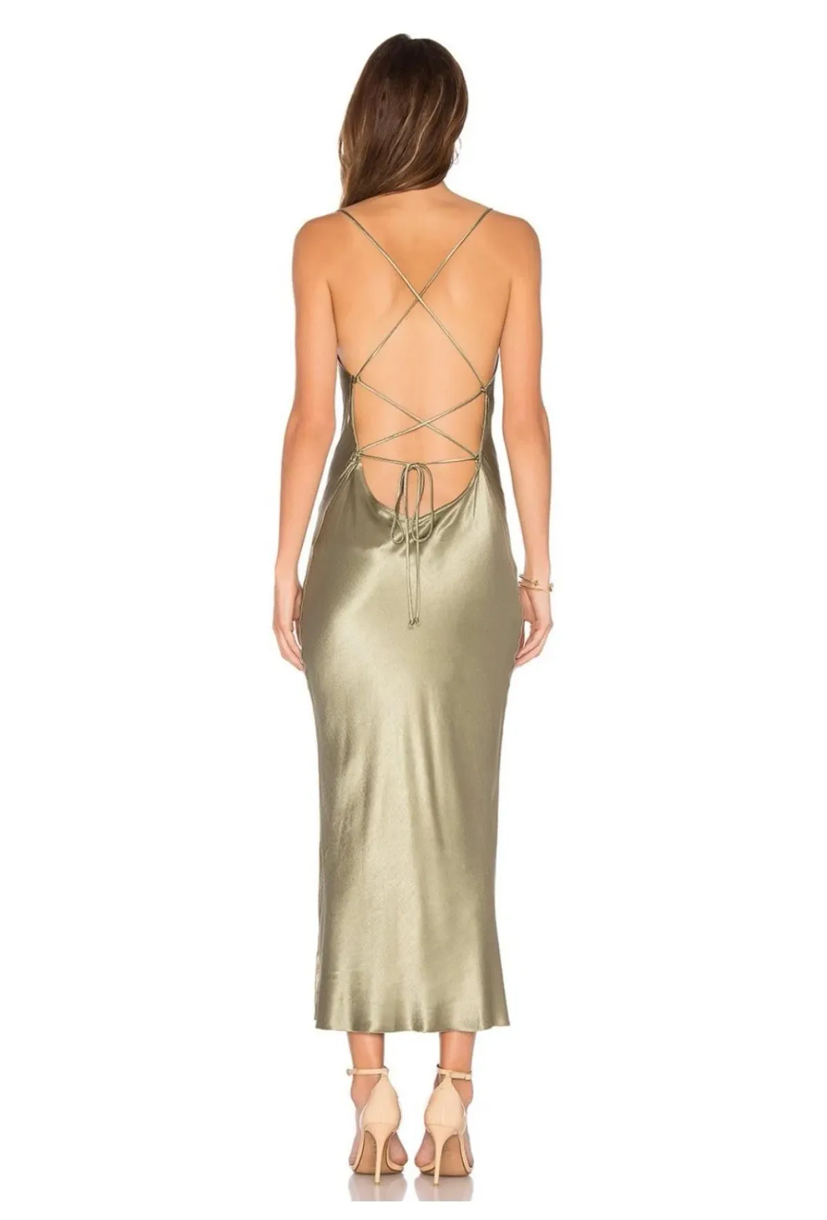 Bec & Bridge Amazonite Midi Dress Green Size 6 / XS - Image 2