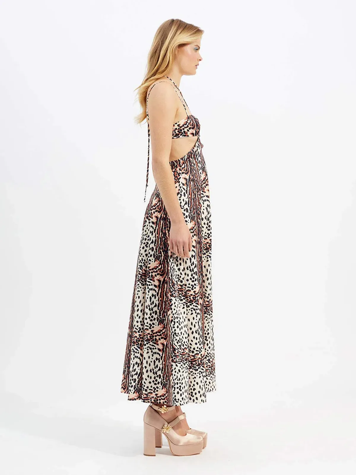 Alice McCall Havana Affair Midi Dress in Tigers Eye Size 10 / M - Image 4