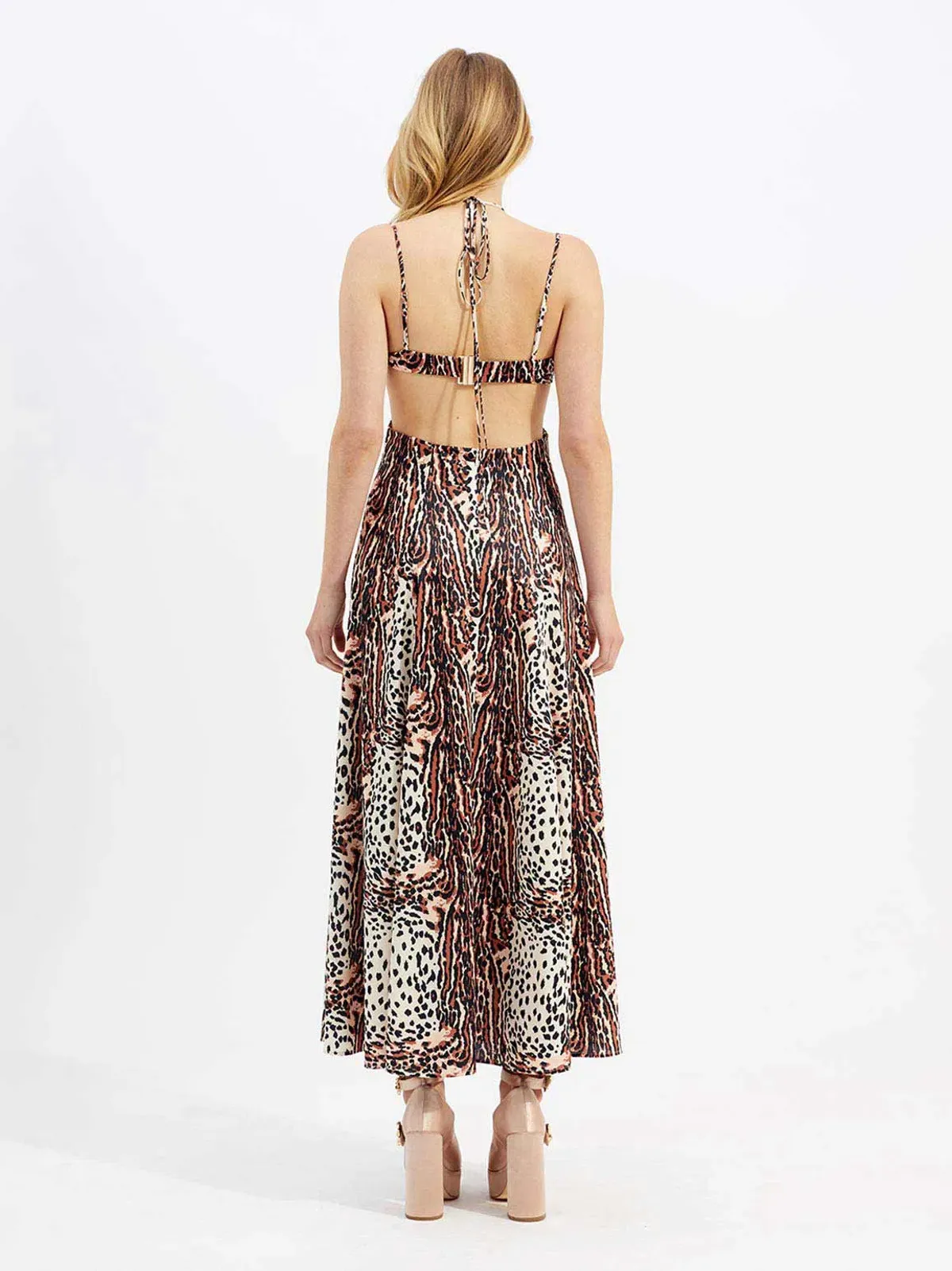 Alice McCall Havana Affair Midi Dress Tigers Eye Size 12 / L - Image 3