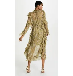 Zimmermann Rife Ruffle Midi Dress Floral Size 1 / AU 10 for rent on The Volte - image 3