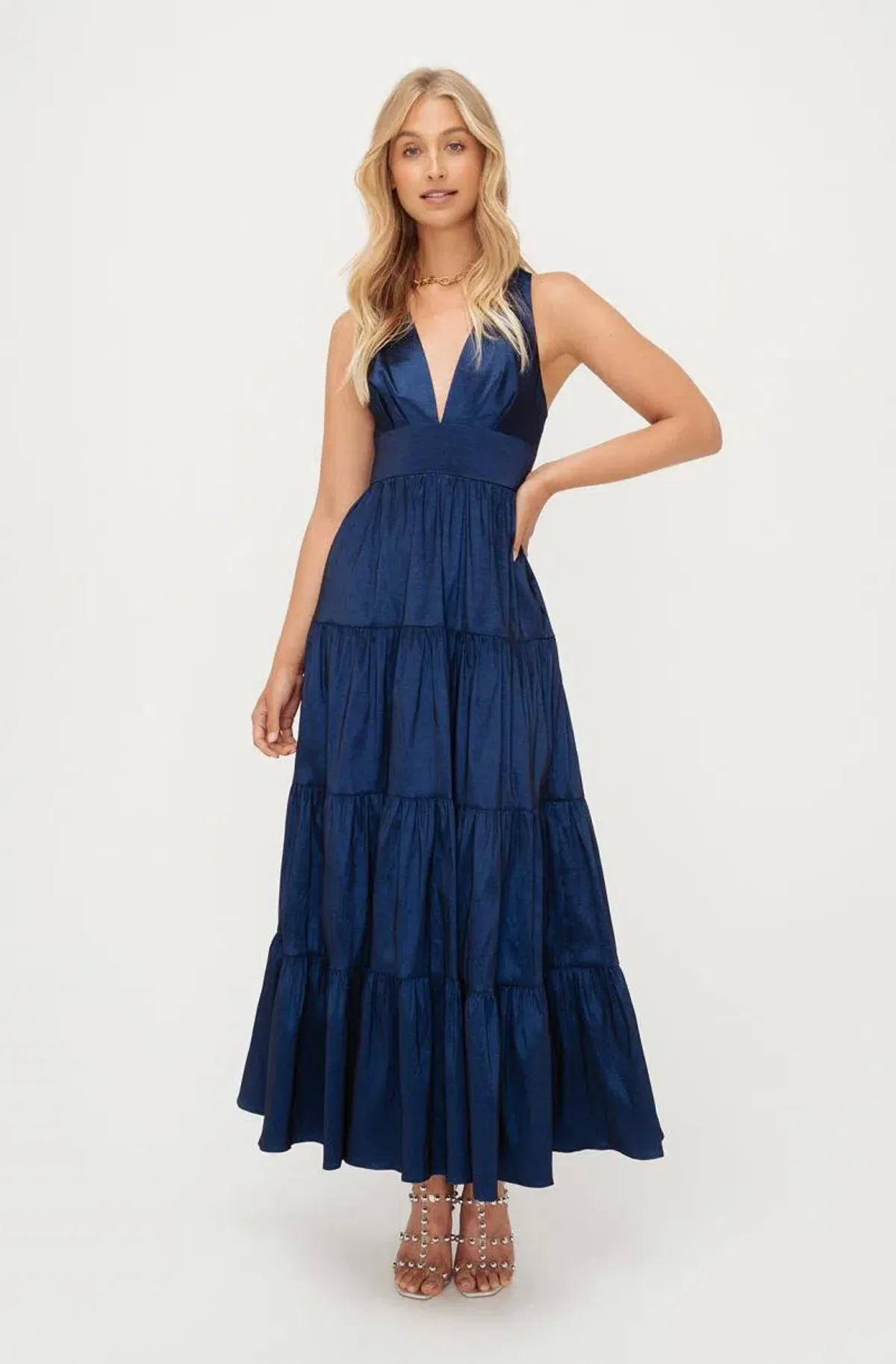 Sheike Galleria Maxi Dress Navy Blue Size 8 - Image 1