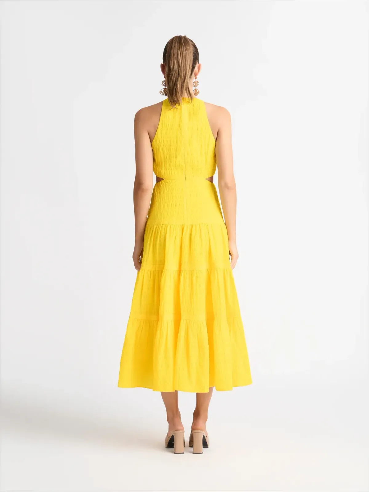 Shieke Barcelona Maxi Dress Yellow Size 12 - Image 3