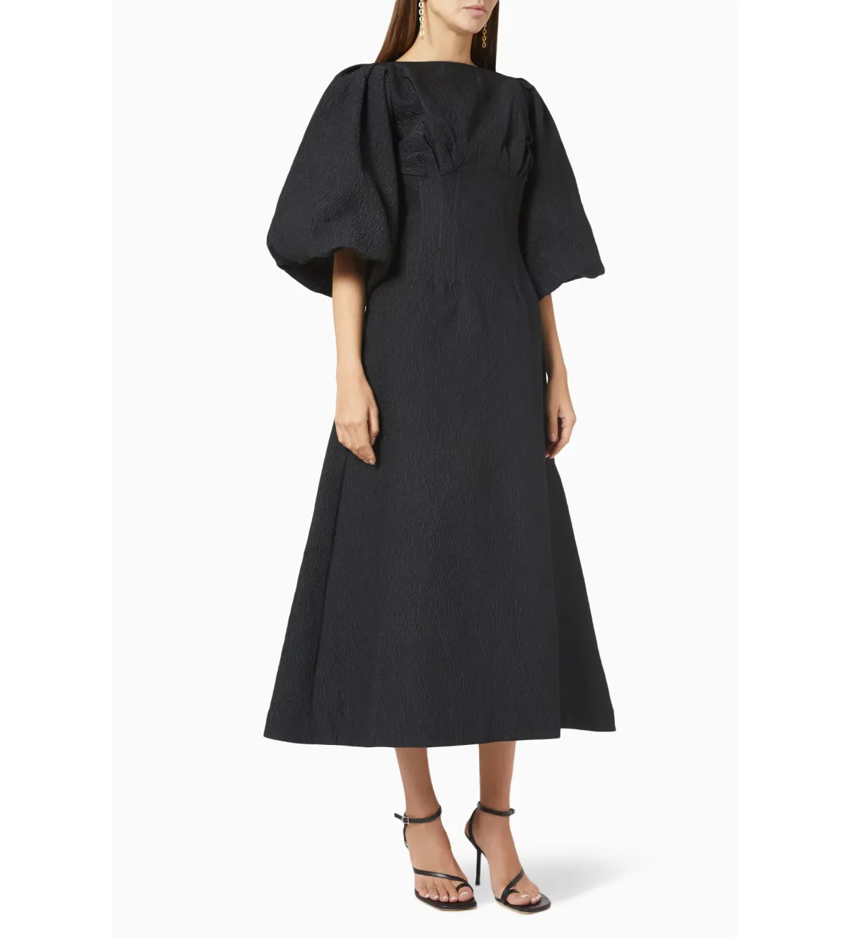Rachel Gilbert Emiko Midi Dress in Black Size M/AU10 - Image 1