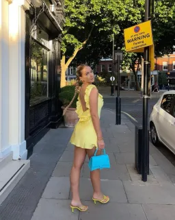 House of CB Tink Buttercup Mini Dress Yellow Size S / Au 8 for rent on The Volte - image 1