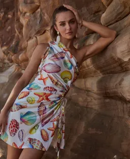 Sonya Moda Nour De La Mer Mini Dress Multi Size 8 / S for rent on The Volte - image 1