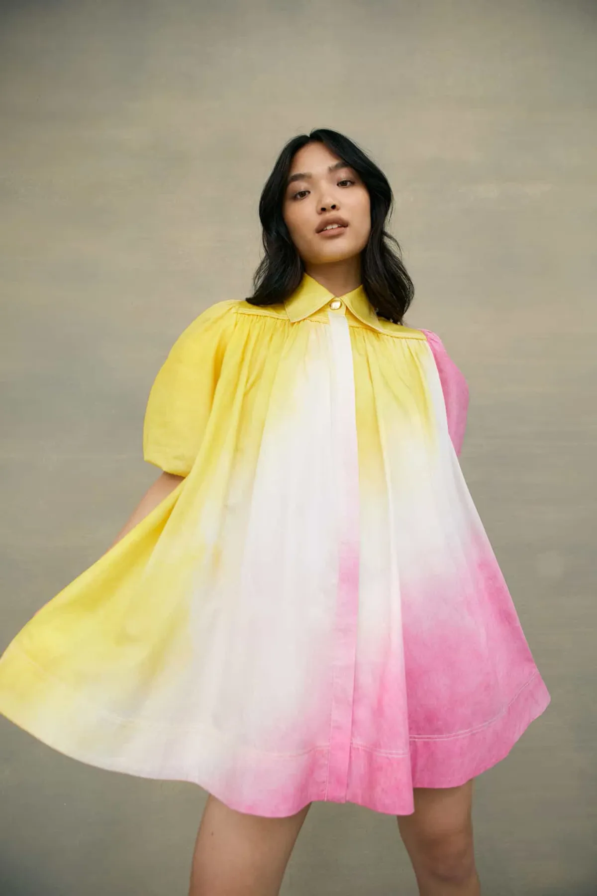 Aje Cloud Burst Smock MIni Dress Multi Size 10 / M - Image 2