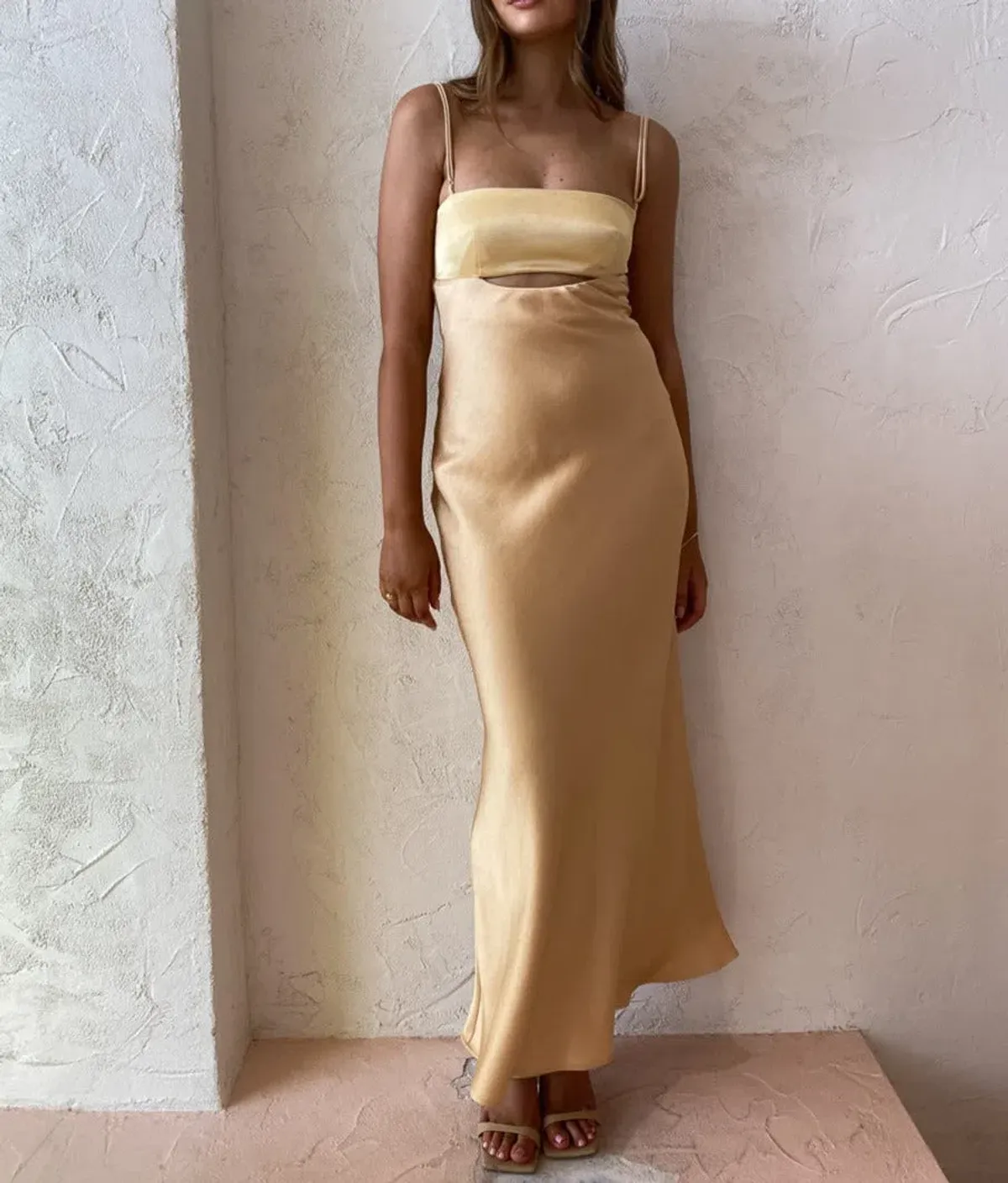 Bec & Bridge Carrie Maxi Dress in Yellow Gold Size 16 / 2XL - Image 1