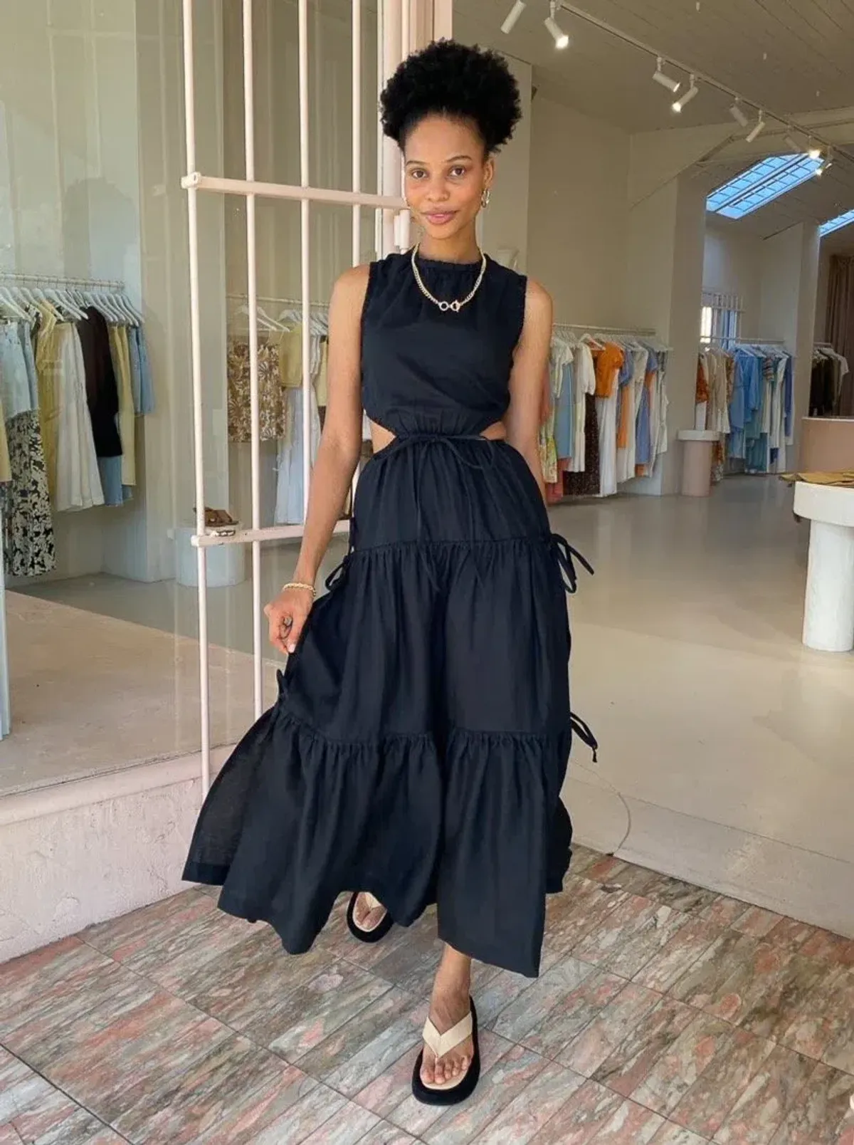 Bec & Bridge Henriette Maxi Dress Black Size AU 6 - Image 4