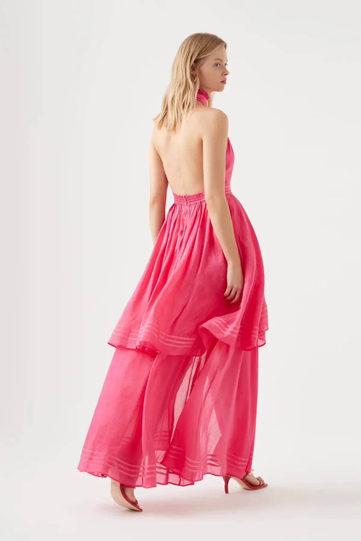 Aje Sienna Maxi Dress Pink Size AU 12 - Image 2
