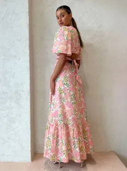 Hansen & Gretel Flores Dress in Watercolour Floral Size 10 for rent on The Volte - image 4