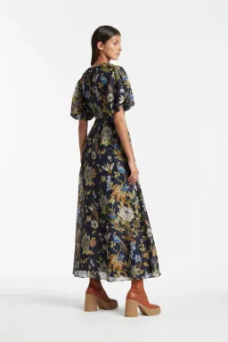 Sir the Label Lilian Puff Sleeve Maxi Dress In Delia Print Size 10 for rent on The Volte - image 3