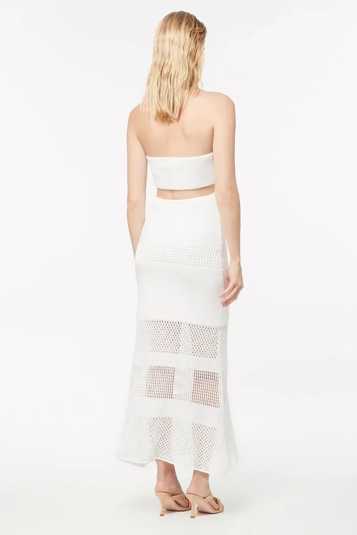 Manning Cartel Highly Strung Knit Halter Dress White Size 14 - Image 4