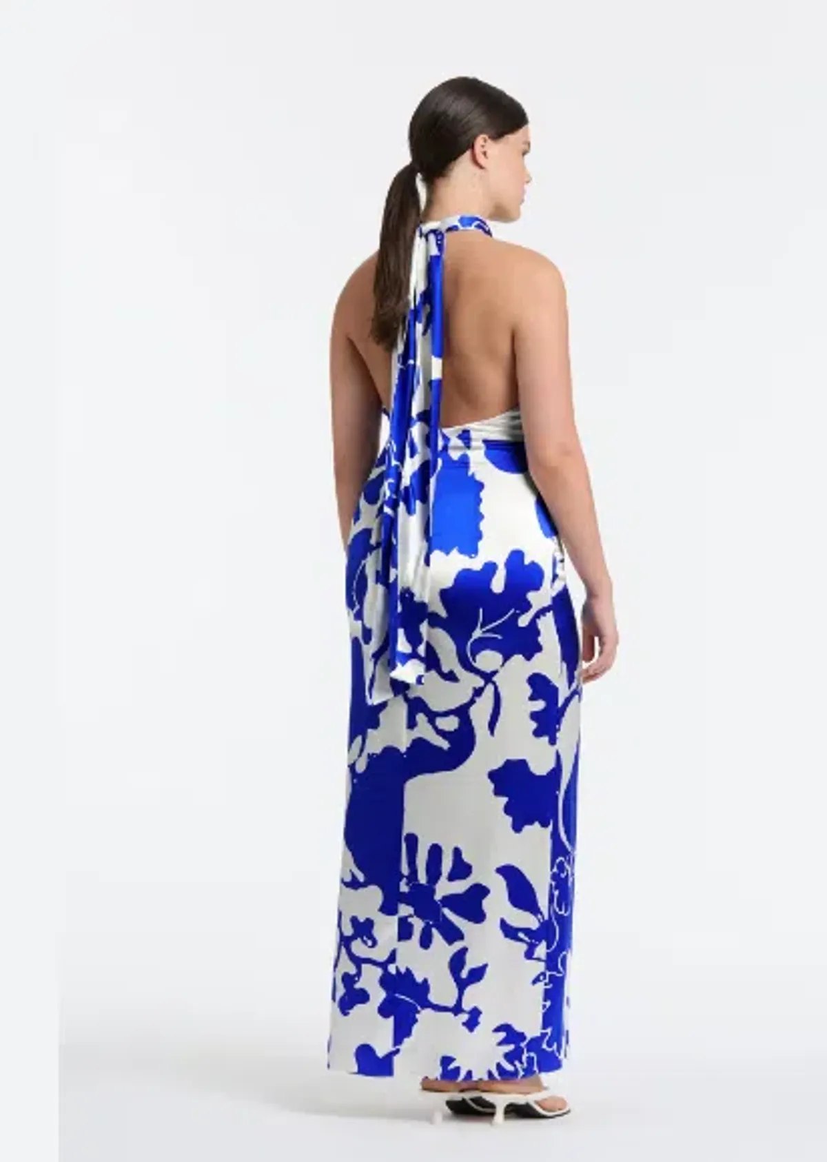 Sir The Label Esme Halter Dress Merce Abstract Print Size 3 / AU 12 - Image 4