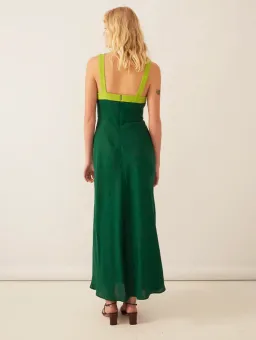 Jillian Boustred Regina Dress Green Size AU 10  for rent on The Volte - image 2