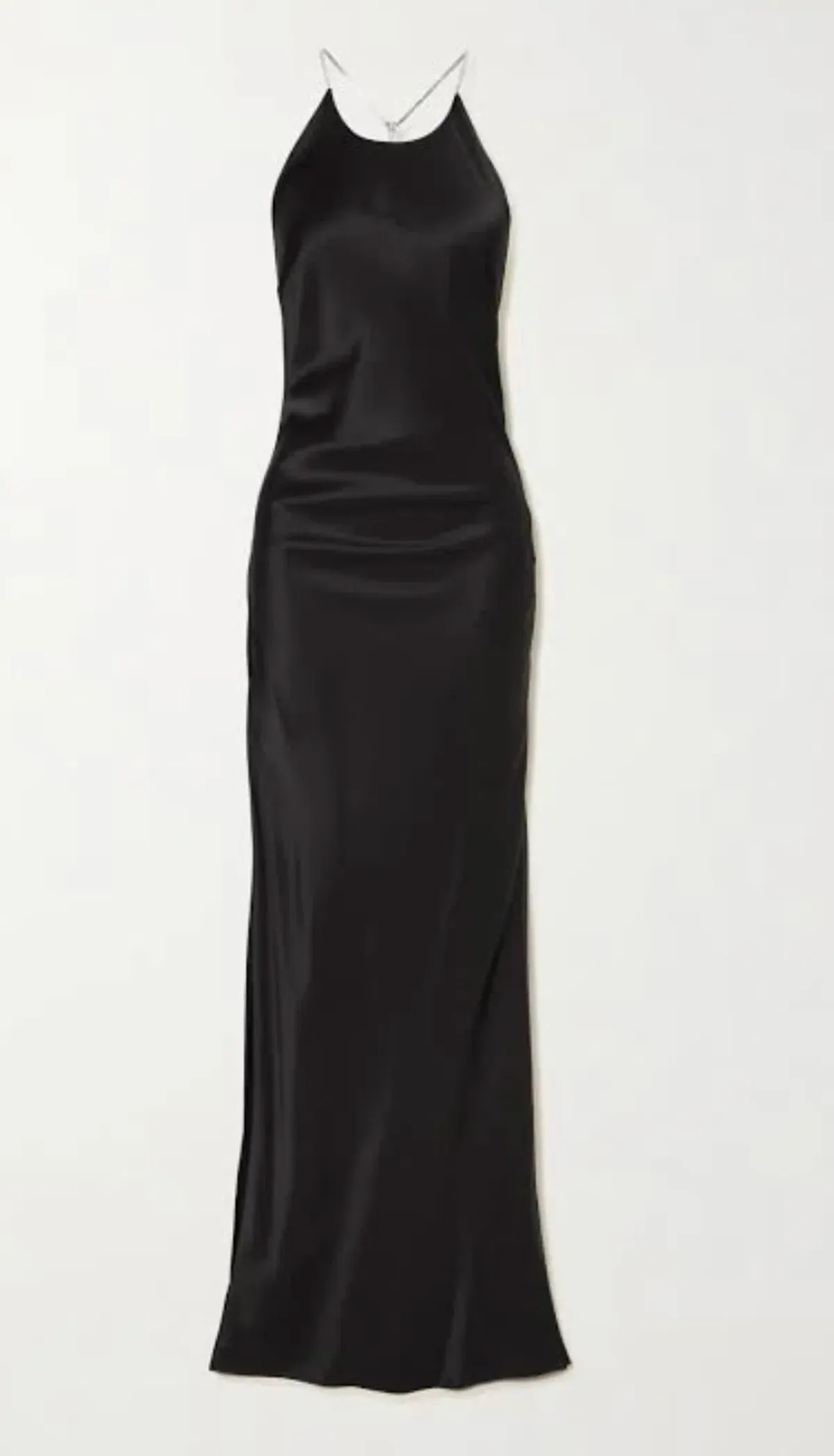 Michael Lo Sordo Hudson Bias Crystalline Maxi Dress Black Size 8 - Image 5